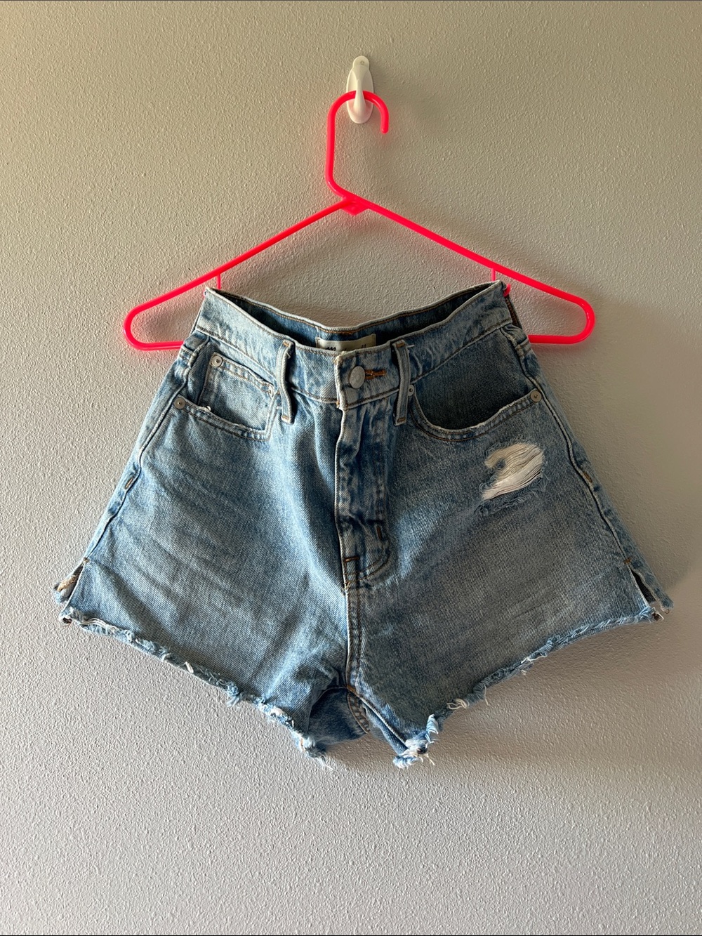 Madewell Relaxed Denim Frayed Short